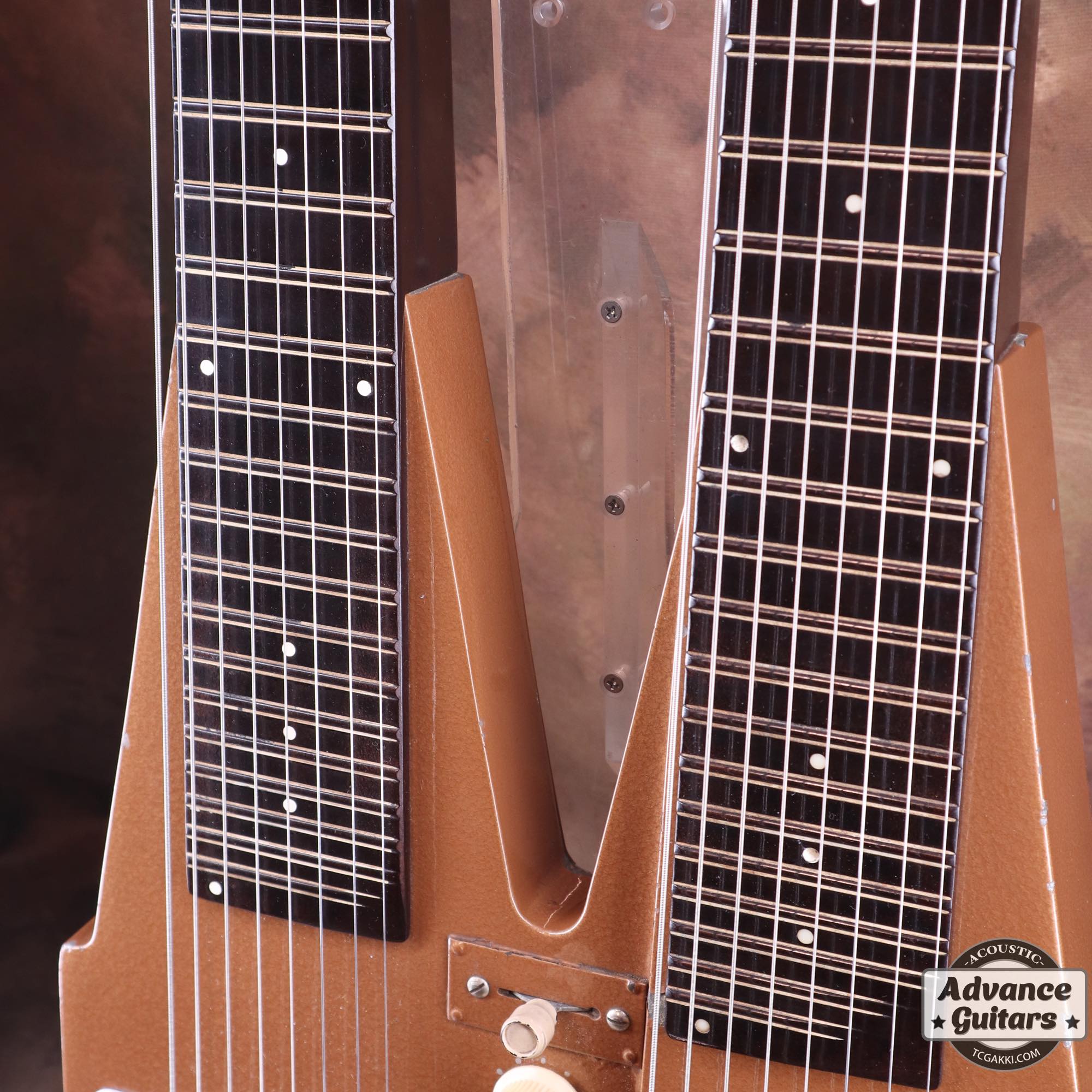 Early 1950s Double Neck Lap Steel 8 - string - TC楽器 - TCGAKKI