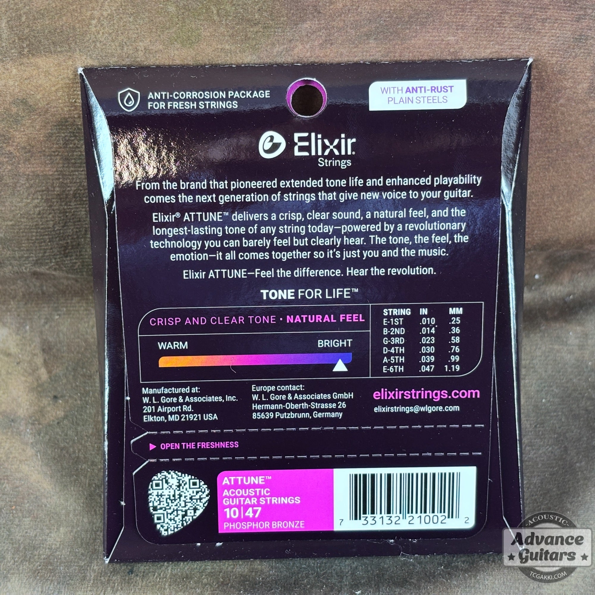 Elixir / ATTUNE Phosphor Bronze Extra Light 21002 - TC楽器 - TCGAKKI