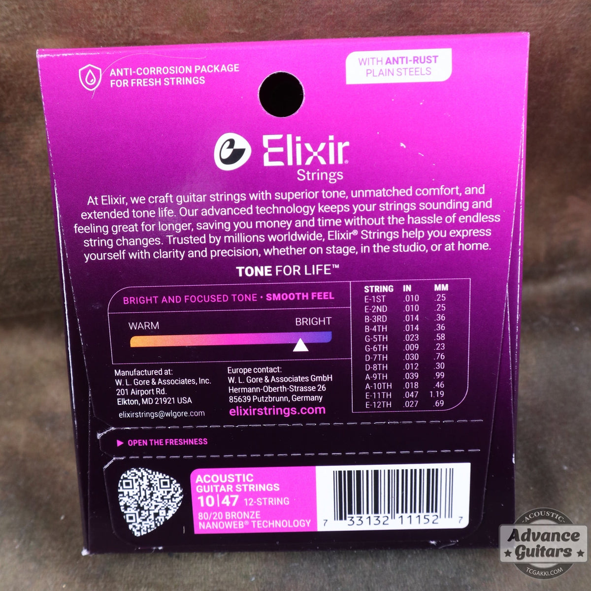 Elixir / NANOWEB Bronze Light #11152【12弦ギター用】 - TC楽器 - TCGAKKI