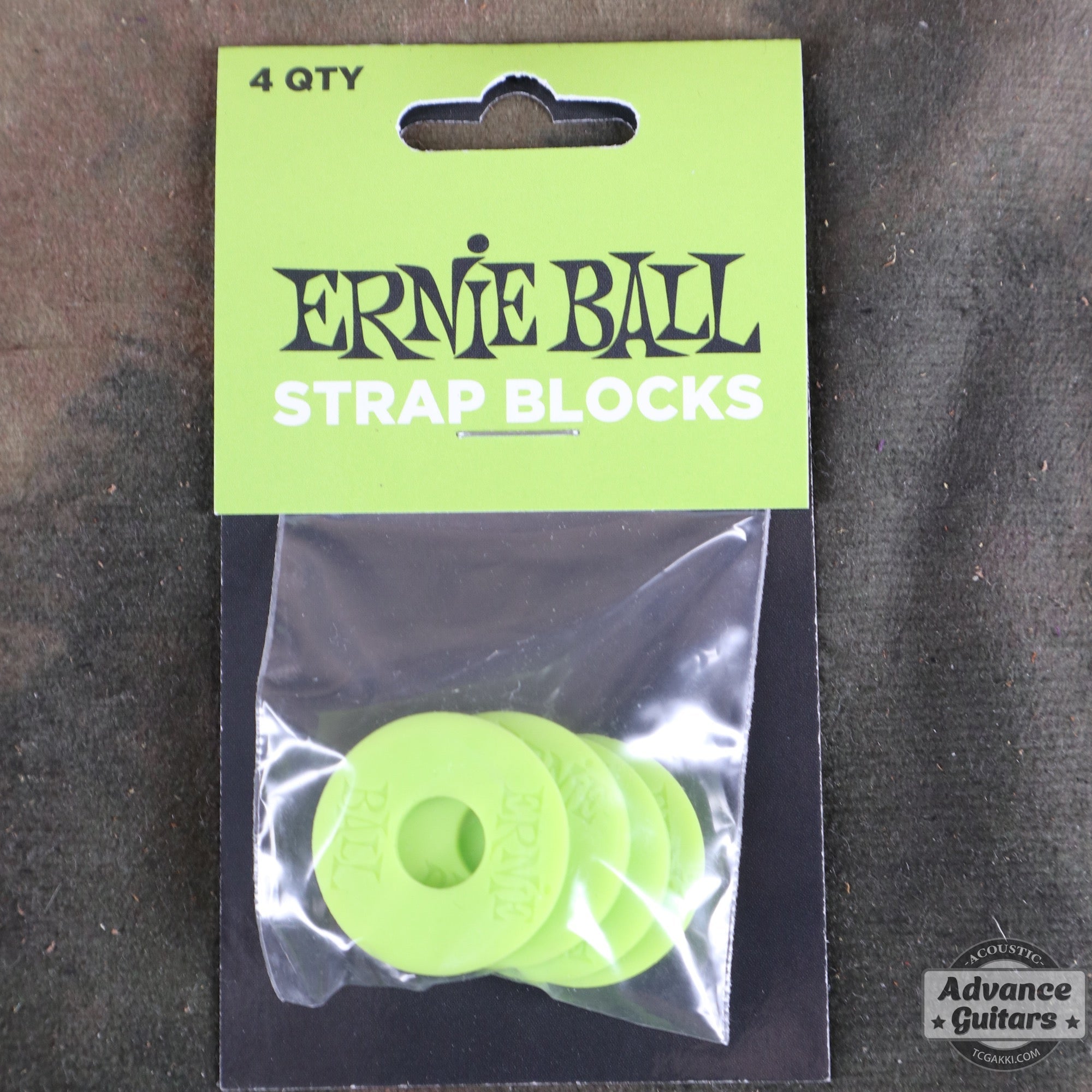 ERNiE BALL / STRAP BLOCK4P GREEN(5622) - TC楽器 - TCGAKKI