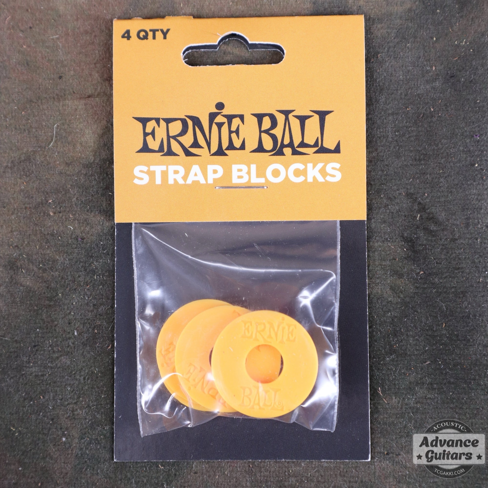 ERNiE BALL / STRAP BLOCK4P ORANGE(5621) - TC楽器 - TCGAKKI