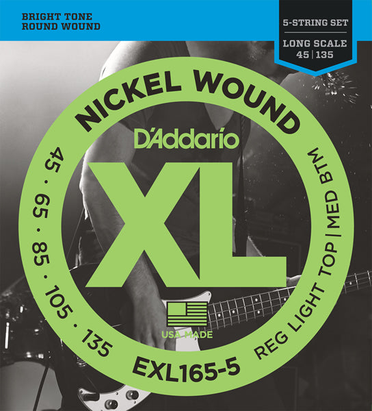 EXL170-5 Nickel Wound 5-Strings Bass Light 45-130
