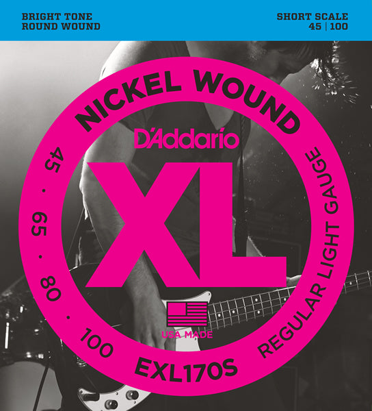 D'Addario XL NICKEL Short Scale