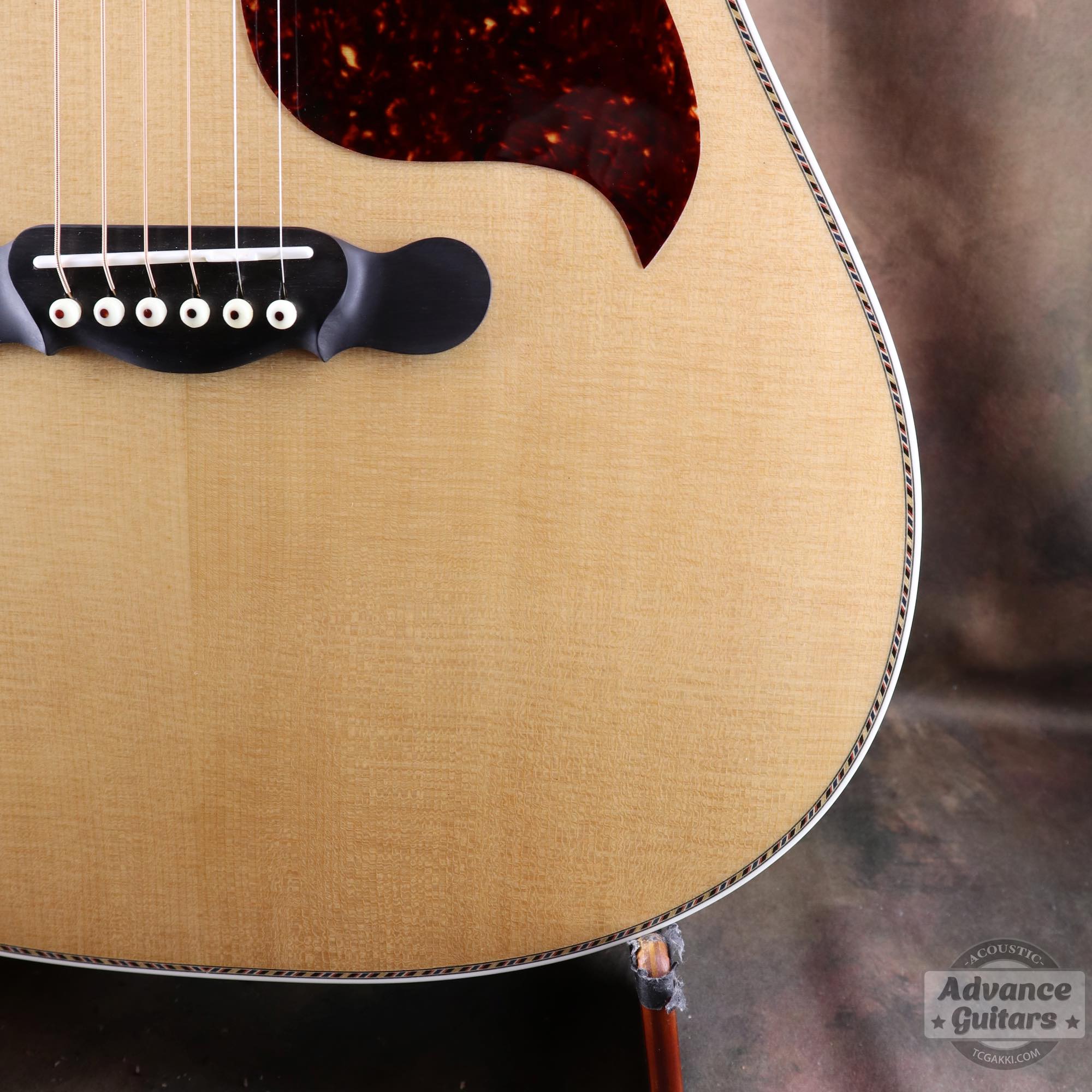Flame Claro Walnut Dreadnought Advance Guitars Signature Model - TC楽器 - TCGAKKI