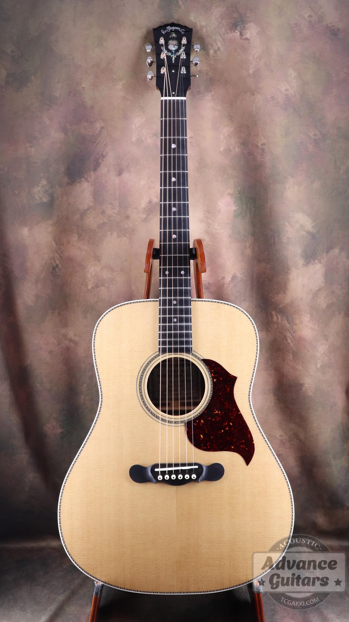 Flame Claro Walnut Dreadnought Advance Guitars Signature Model - TC楽器 - TCGAKKI