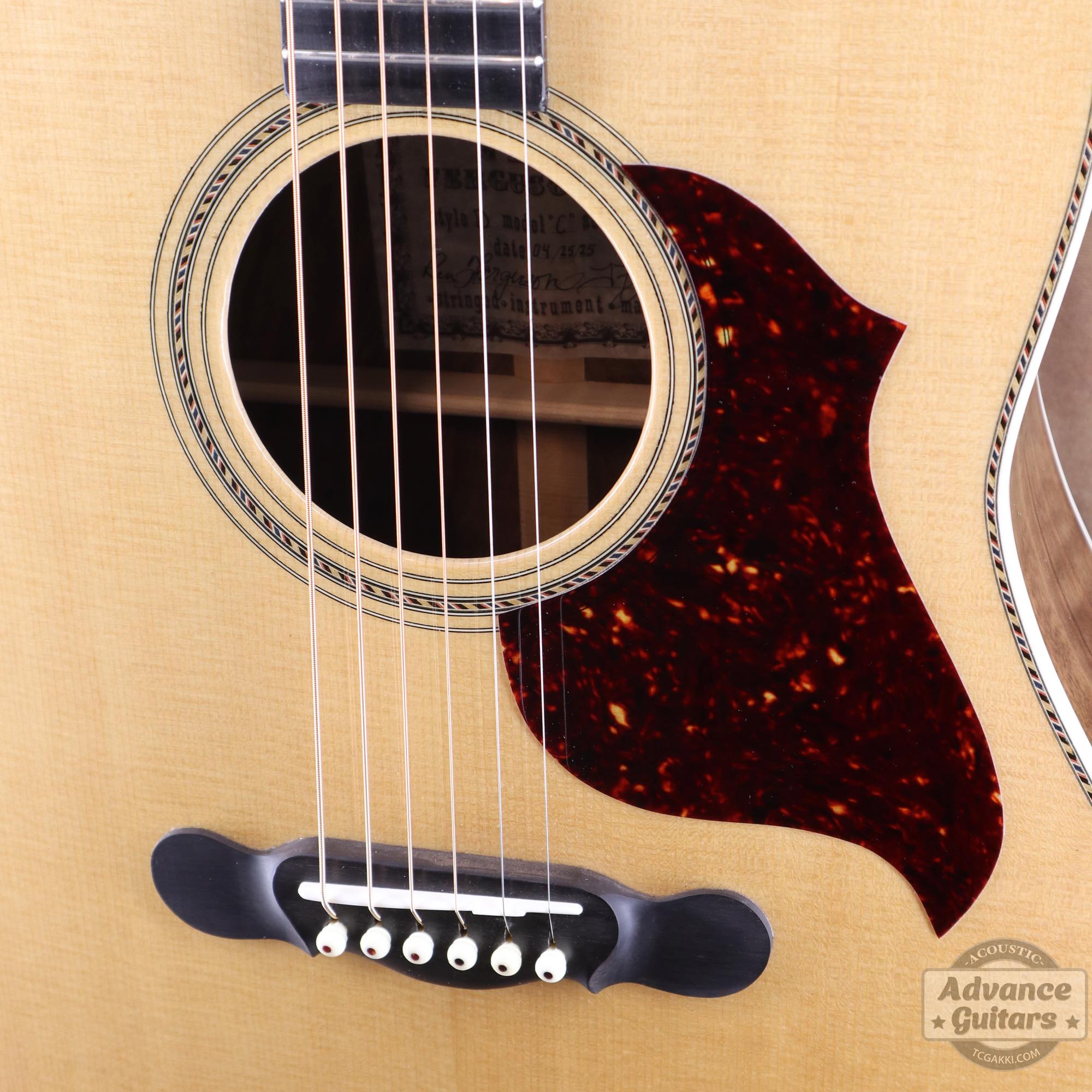 Flame Claro Walnut Dreadnought Advance Guitars Signature Model - TC楽器 - TCGAKKI