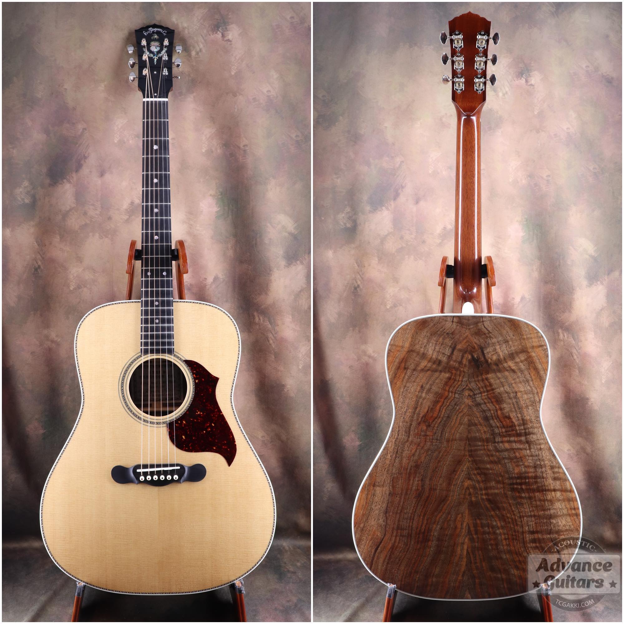 Flame Claro Walnut Dreadnought Advance Guitars Signature Model - TC楽器 - TCGAKKI