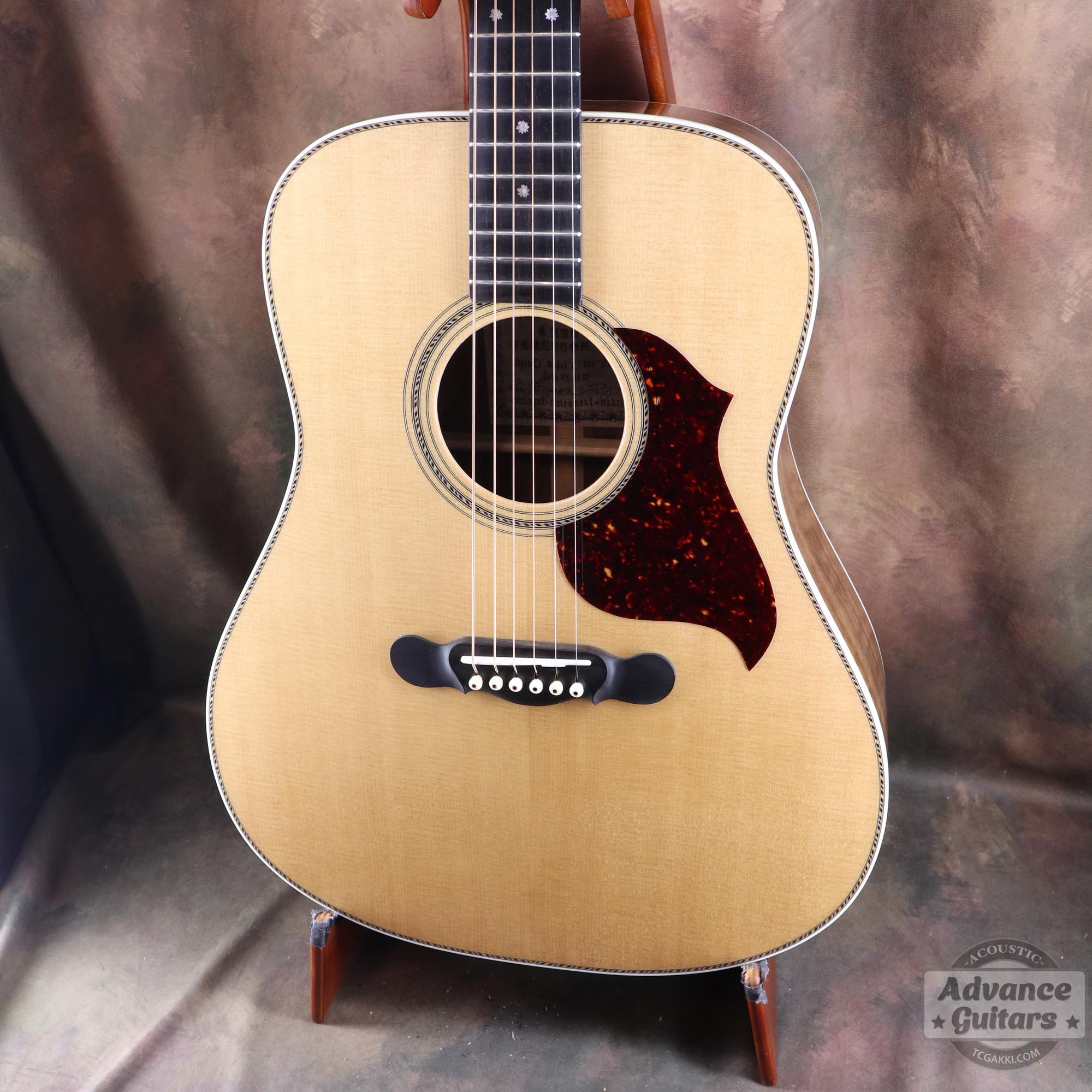Flame Claro Walnut Dreadnought Advance Guitars Signature Model - TC楽器 - TCGAKKI