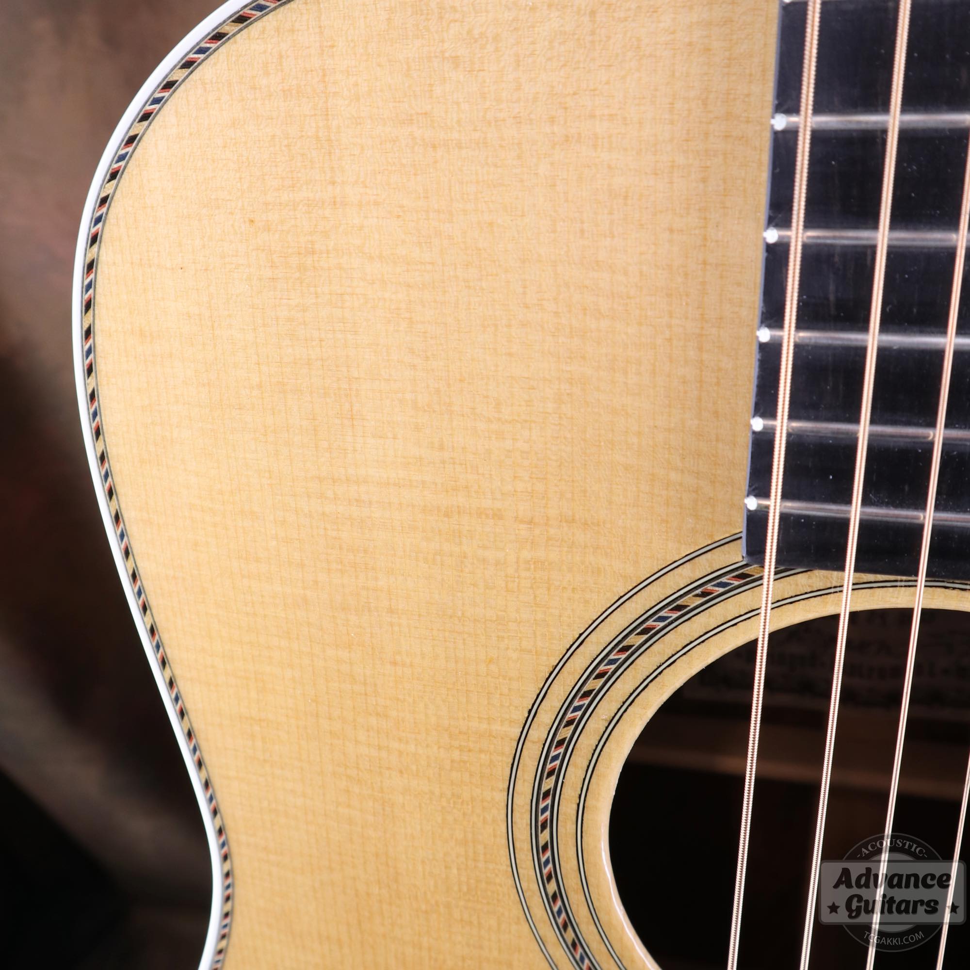 Flame Claro Walnut Dreadnought Advance Guitars Signature Model - TC楽器 - TCGAKKI