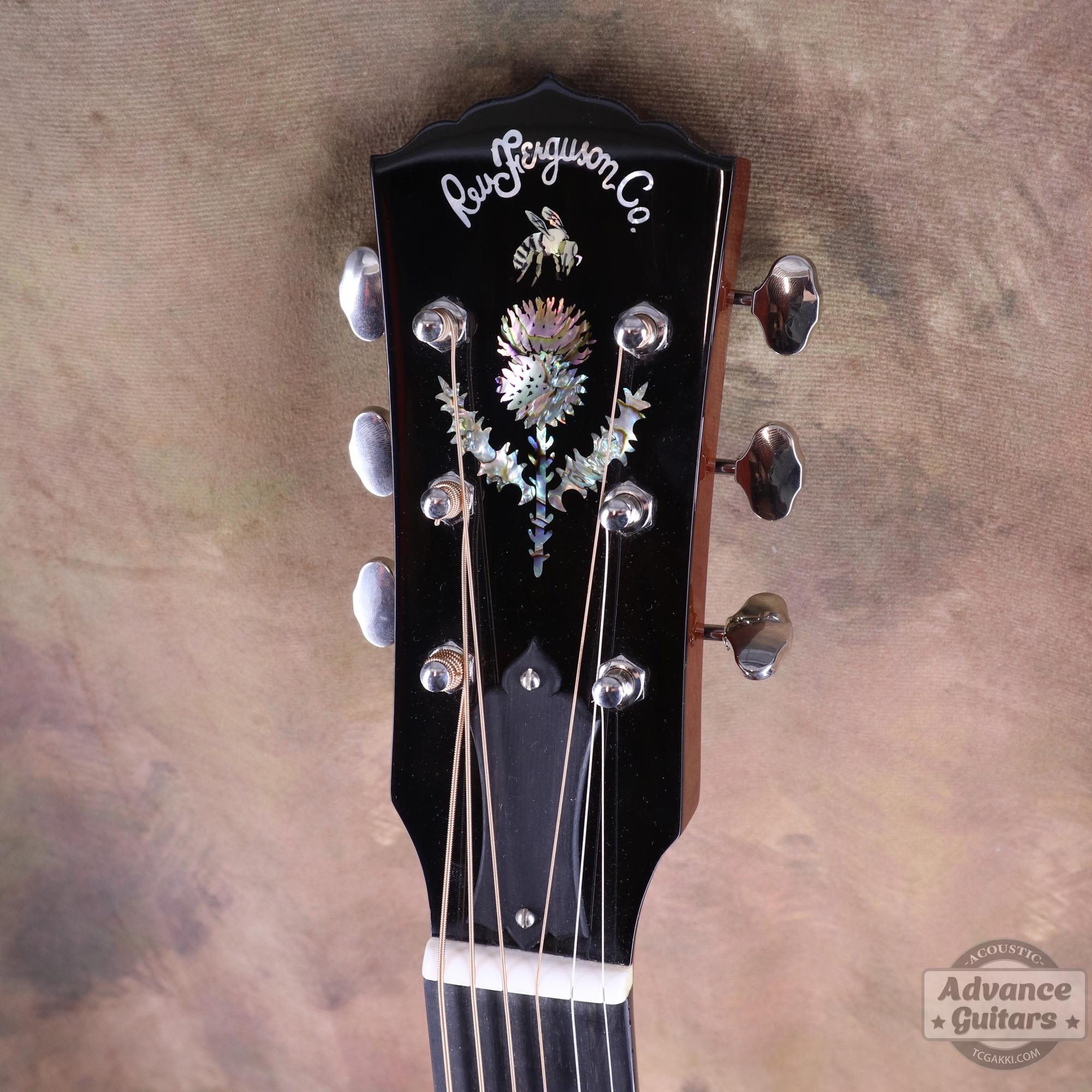 Flame Claro Walnut Dreadnought Advance Guitars Signature Model - TC楽器 - TCGAKKI