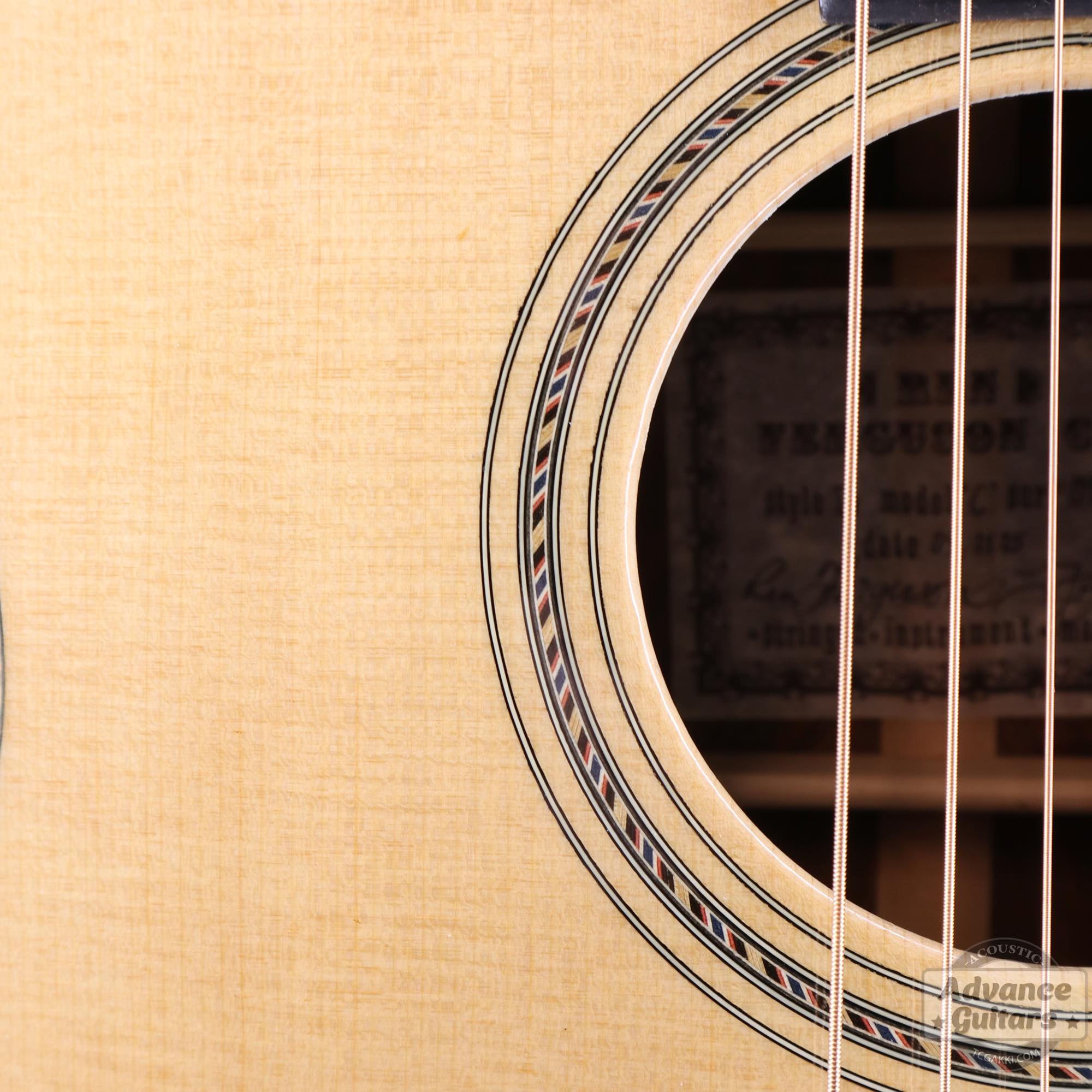 Flame Claro Walnut Dreadnought Advance Guitars Signature Model - TC楽器 - TCGAKKI