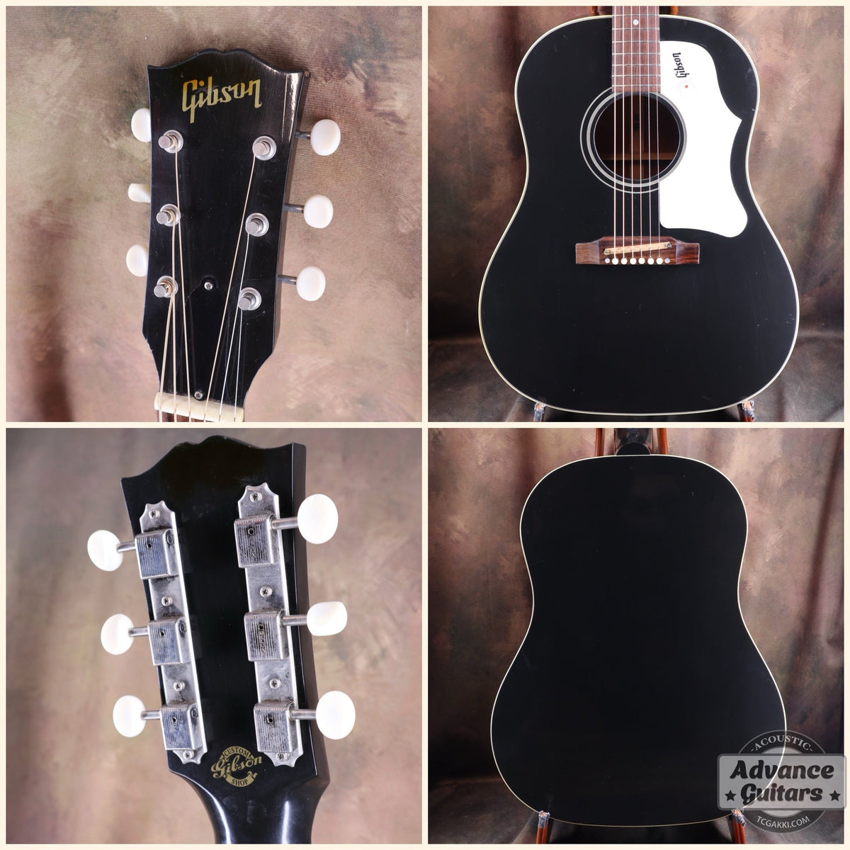Gibson Custom Shop 2015年製 J-45 ADJ Ebony Black - TC楽器 - TCGAKKI