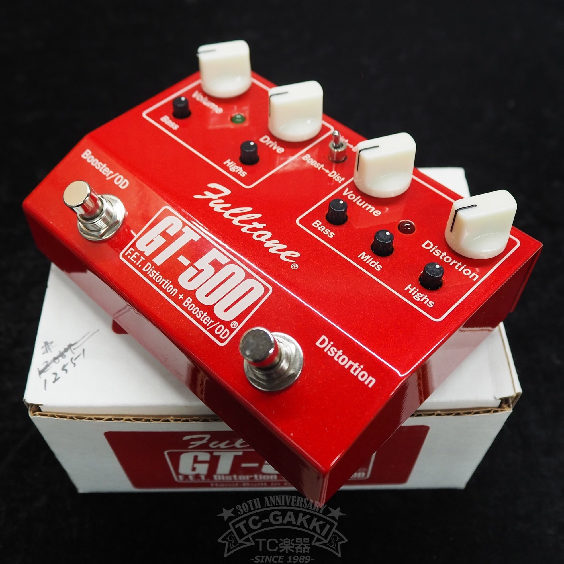 GT-500 F.E.T. Distortion + Booster/OD (Red)