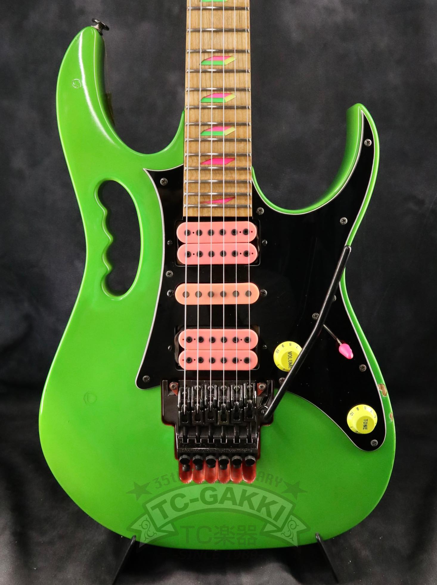 Ibanez 1987 JEM777 Lochness Green 623 - TC楽器 - TCGAKKI