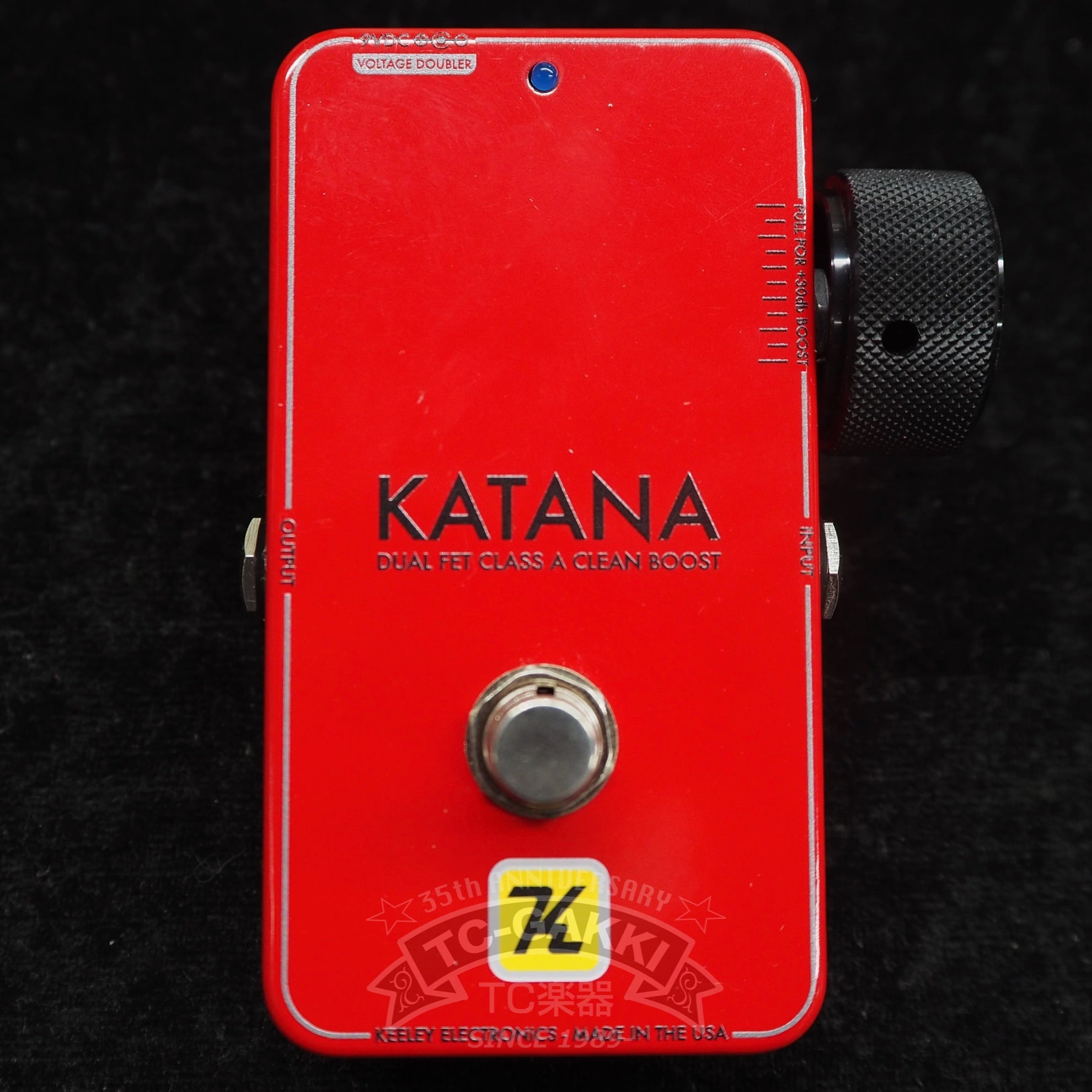 Keeley KATANA DUAL FET CLASS A CLEAN BOOST Rosso Lucido LTD - TC