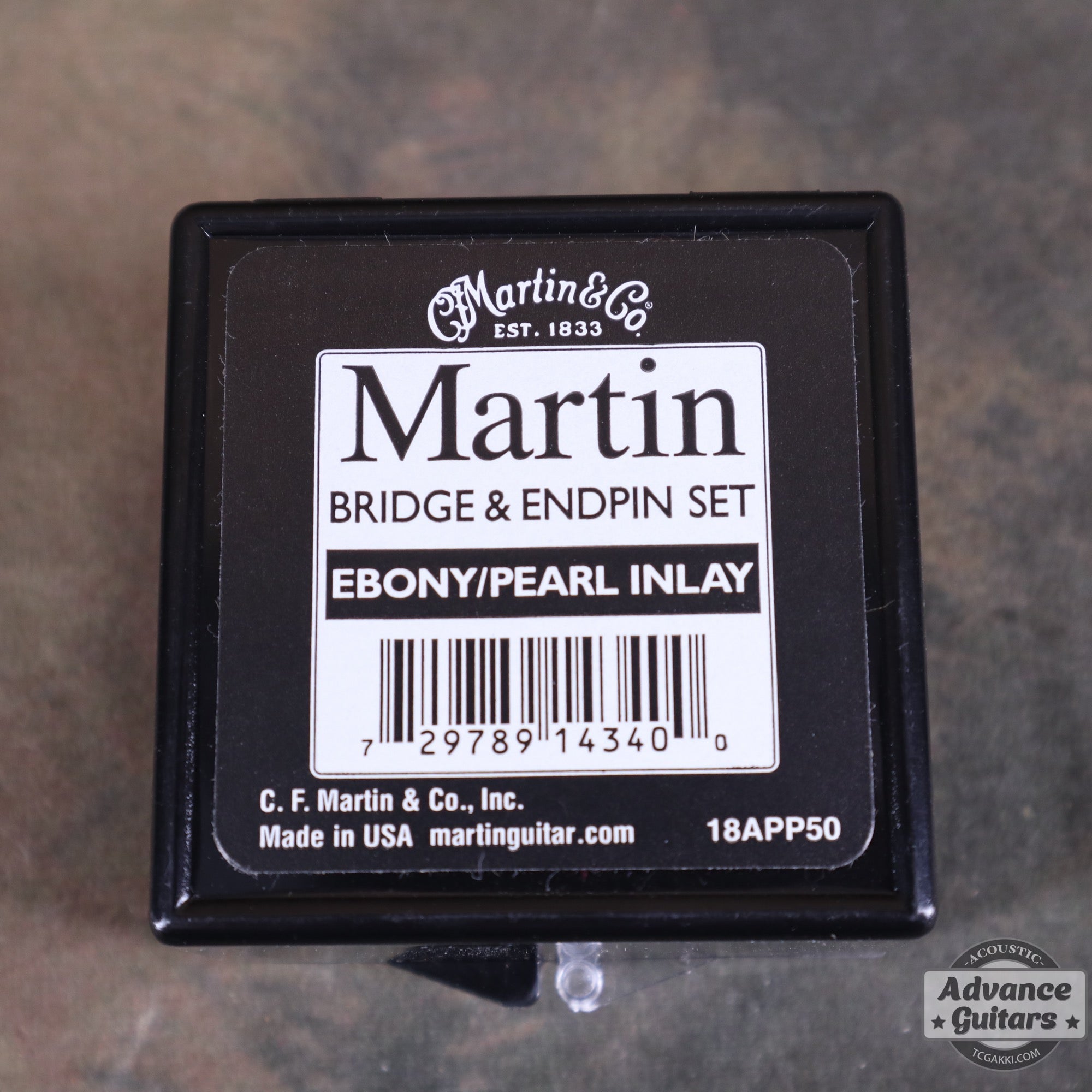 Martin / BRIDGE & ENDPIN SET(EBONY/PEARL) - TC楽器 - TCGAKKI