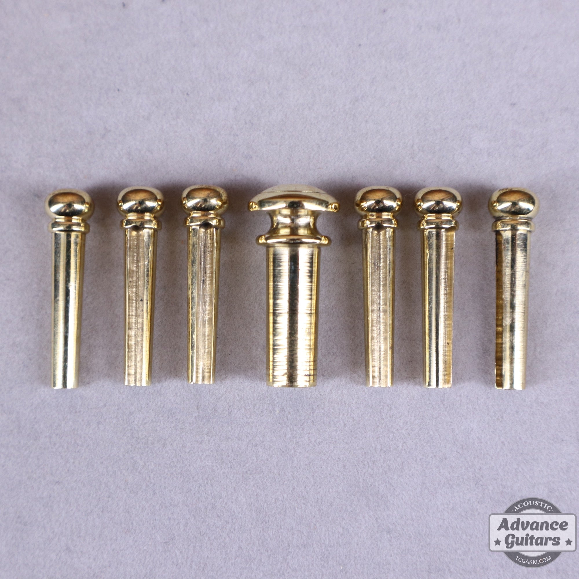 Preciso Bridge Pin & End Pin Set（Brass & Mother of Pearl Dot） - TC楽器 - TCGAKKI