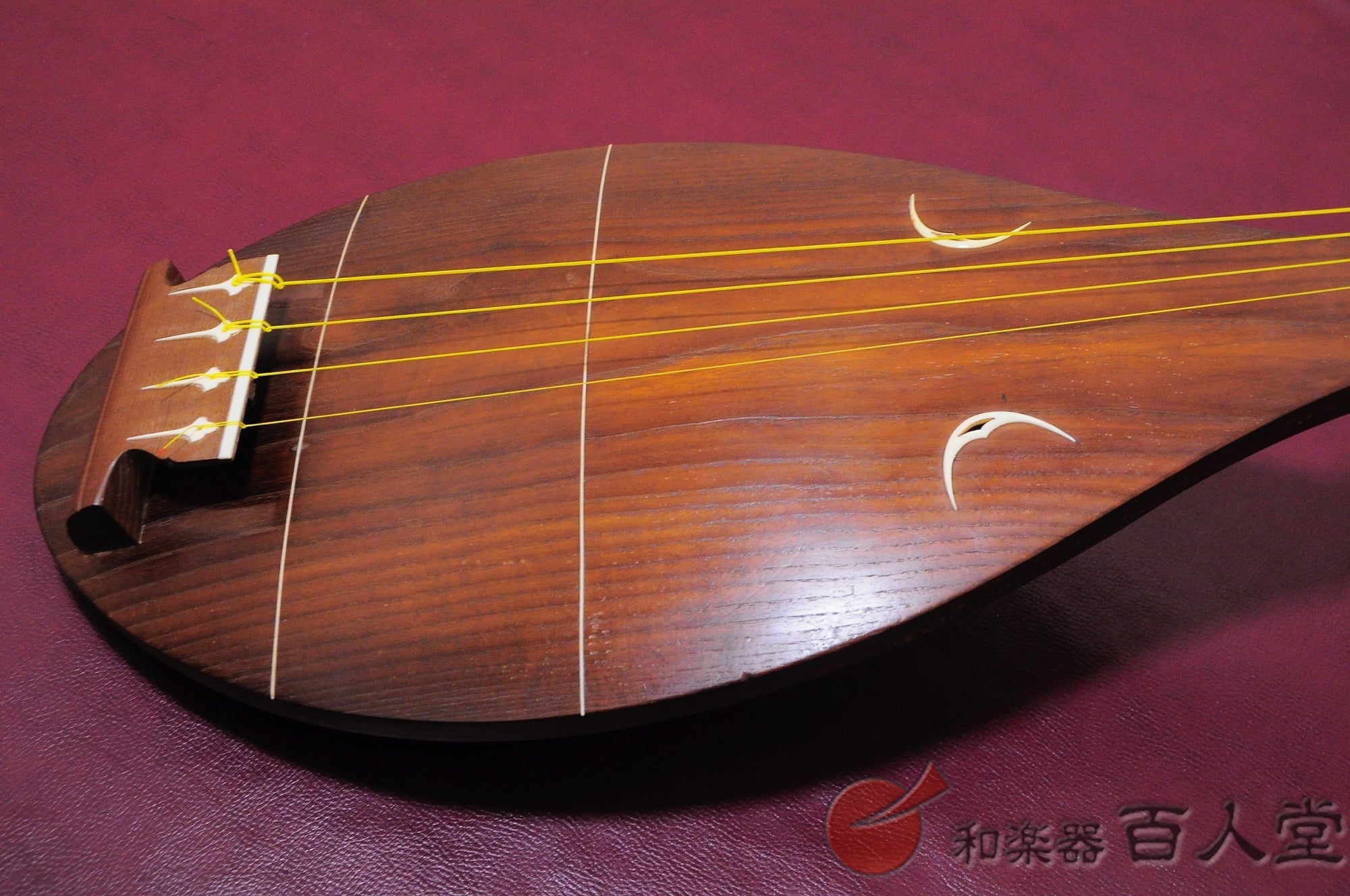 林月作(林宇助) 薩摩琵琶 四絃総桑 - TC楽器 - TCGAKKI