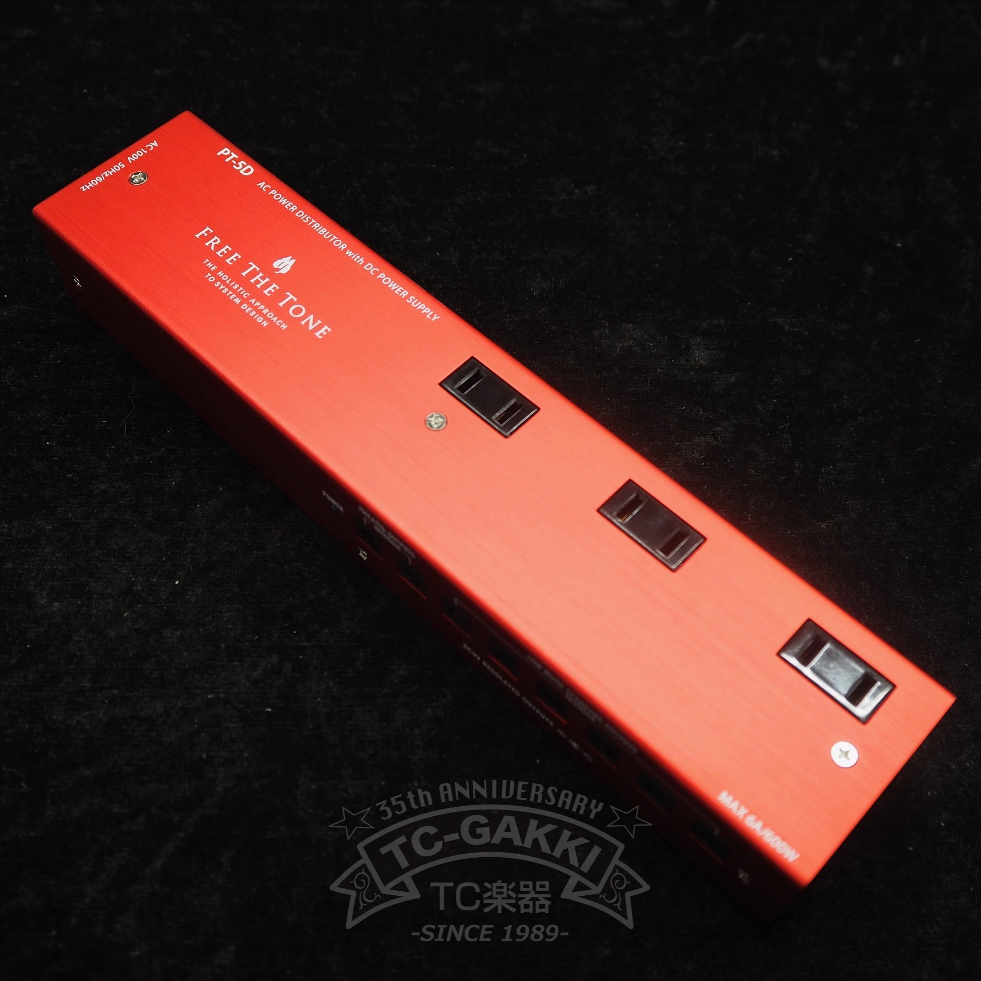 PT - 5D AC POWER DISTRIBUTOR with DC POWER SUPPLY (Red) - TC楽器 - TCGAKKI