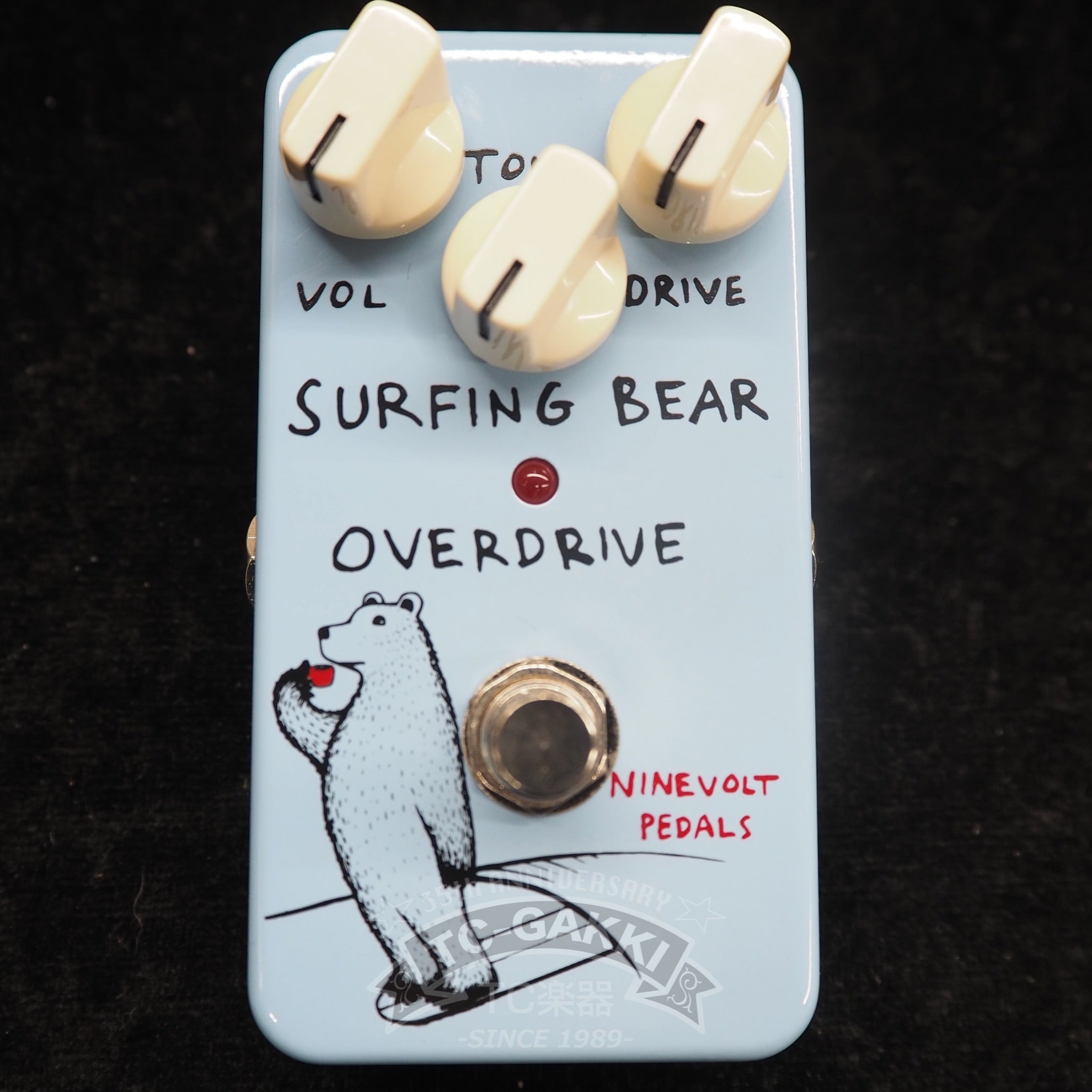ギター Ninevolt Pedals Surfing Bear Overdrive SURFING BEAR OVERDRIVE