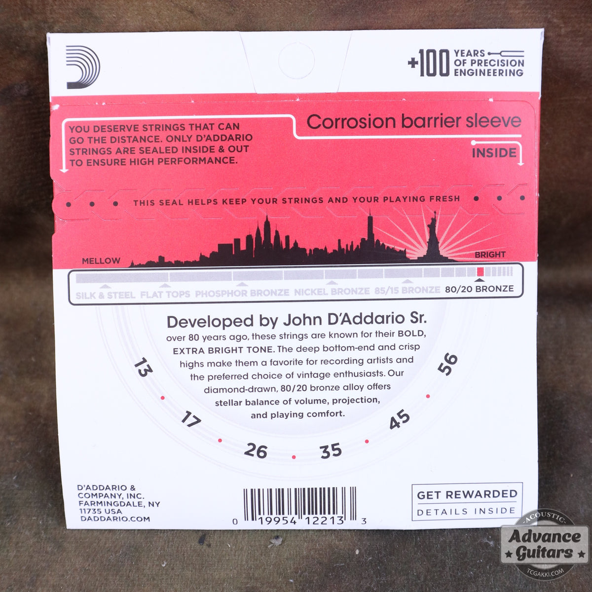 D'Addario / 80/20 Bronze Medium EJ12