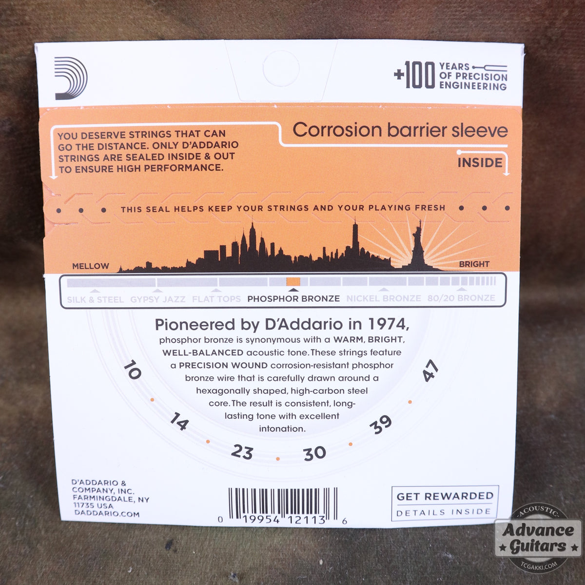 D'Addario / Phosphor Bronze Extra Light EJ15