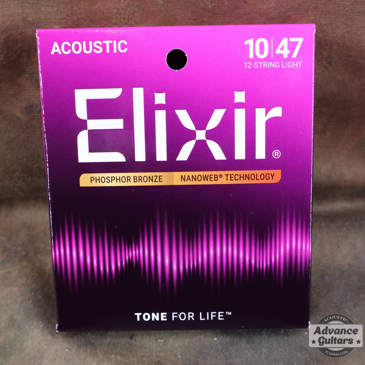 Elixir / NANOWEB Phosphor Bronze Light #16152 [pour guitare à 12 cordes]