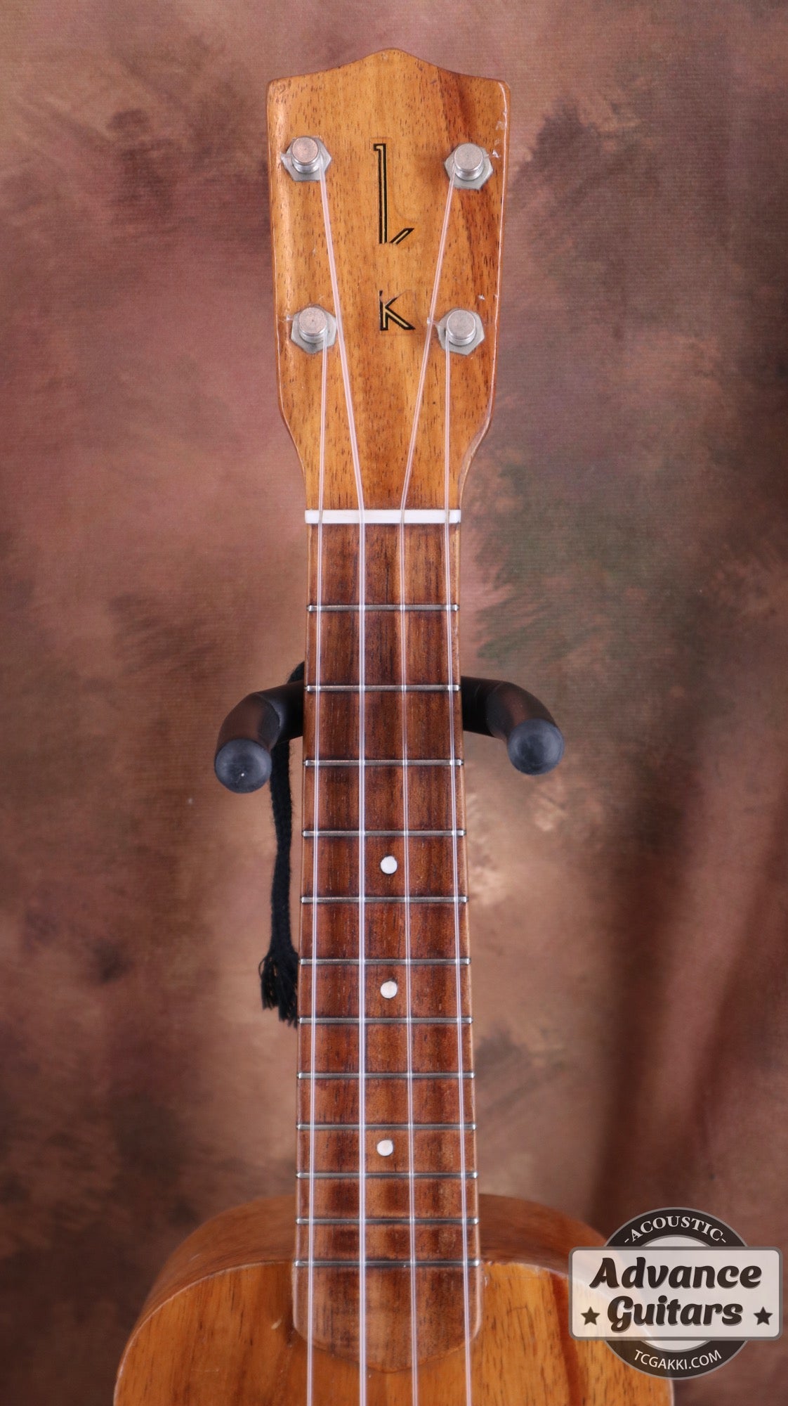 Etiqueta blanca de ukulele de soprano