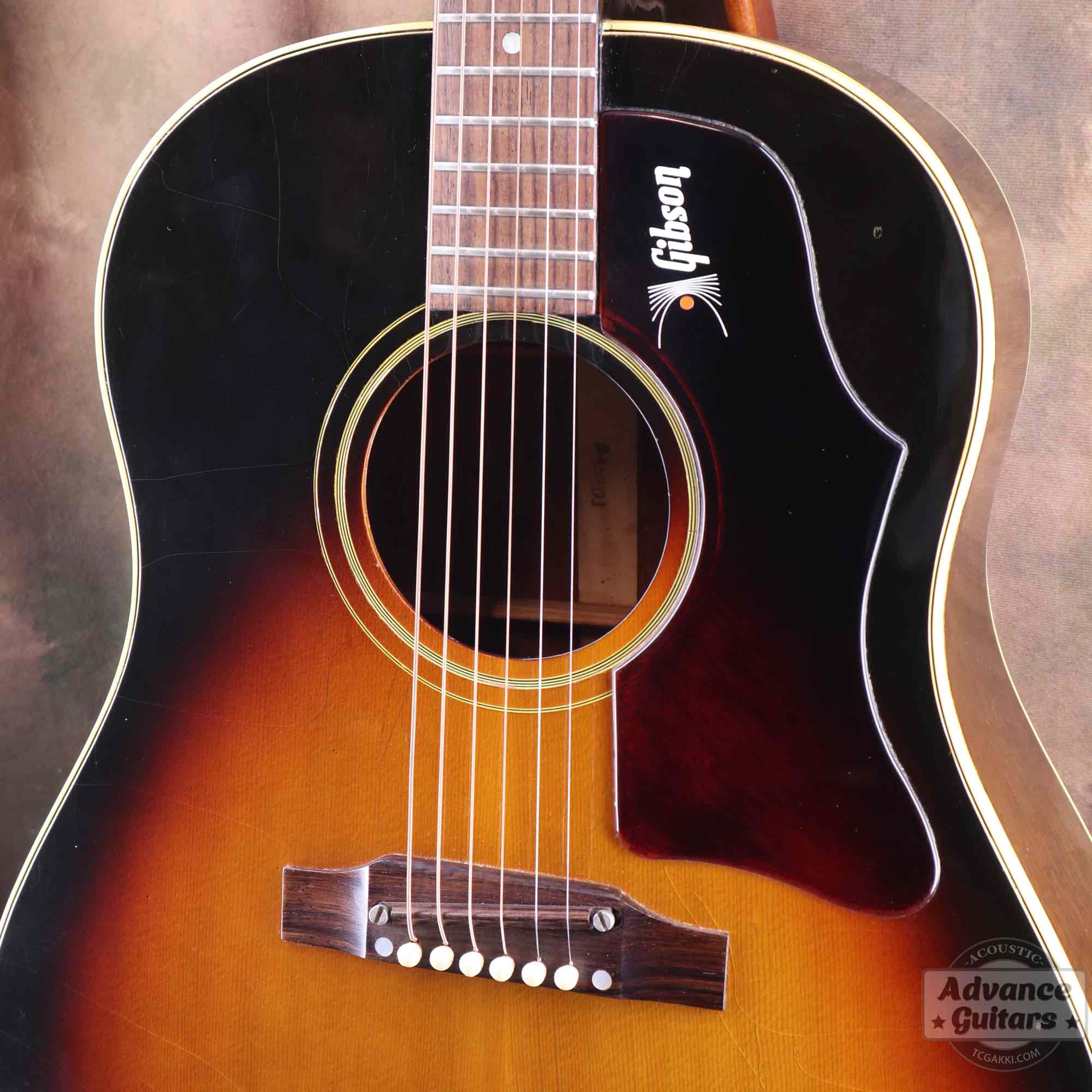 Gibson 1968年製 J-45 Tobacco Sunburst Logo P.G [Shipping Free〜8/31]