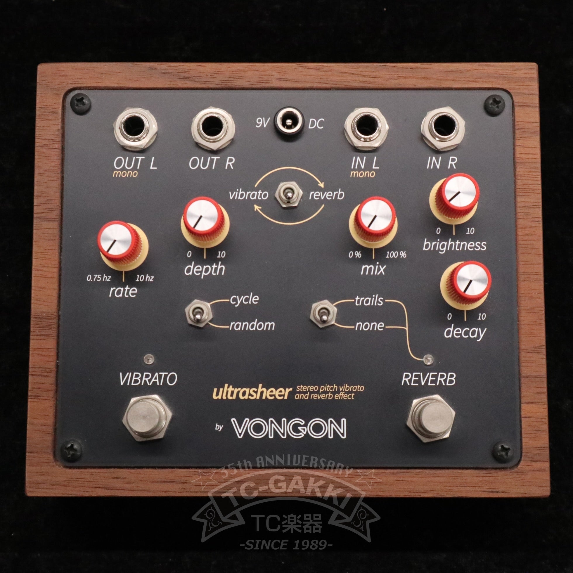 VONGON ultrasheer stereo pitch vibrato and reverb effect - TC楽器 - TCGAKKI