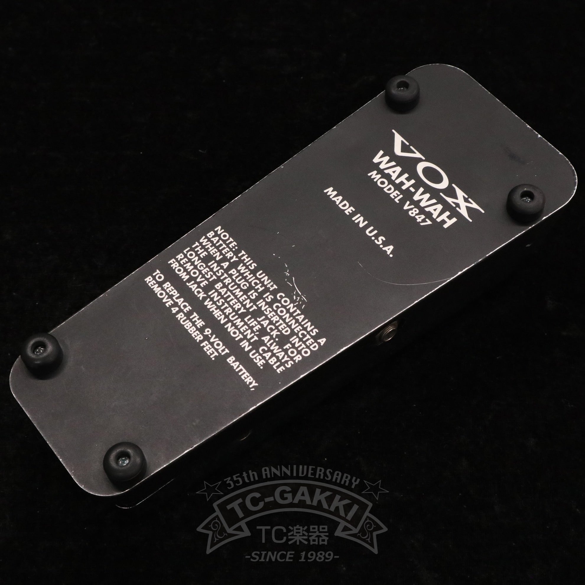 VOX V847 WAH-WAH (U.S.A.) - TC楽器 - TCGAKKI