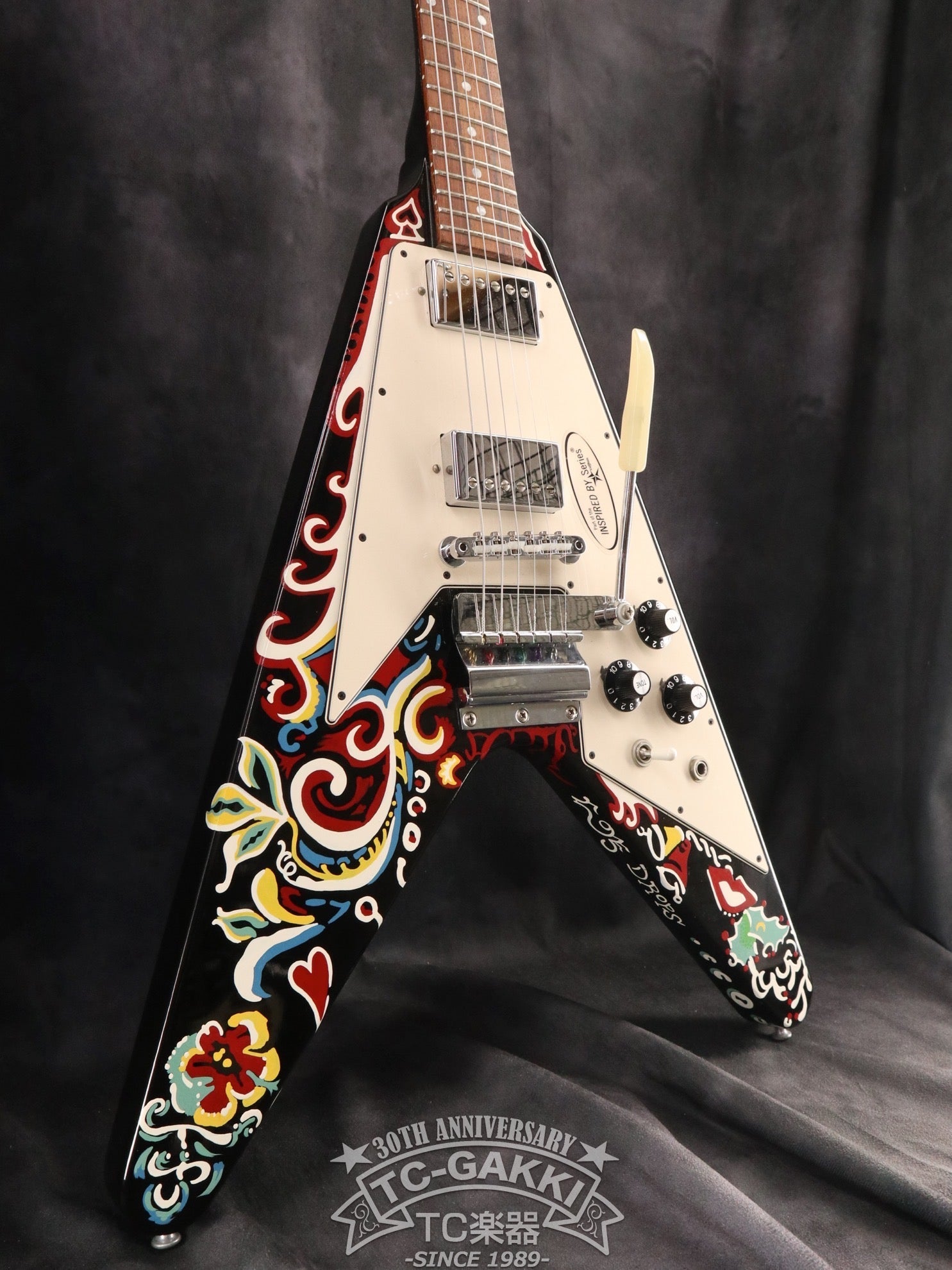 2006 INSPIRED BY Jimi Hendrix Psychedelic Flying V