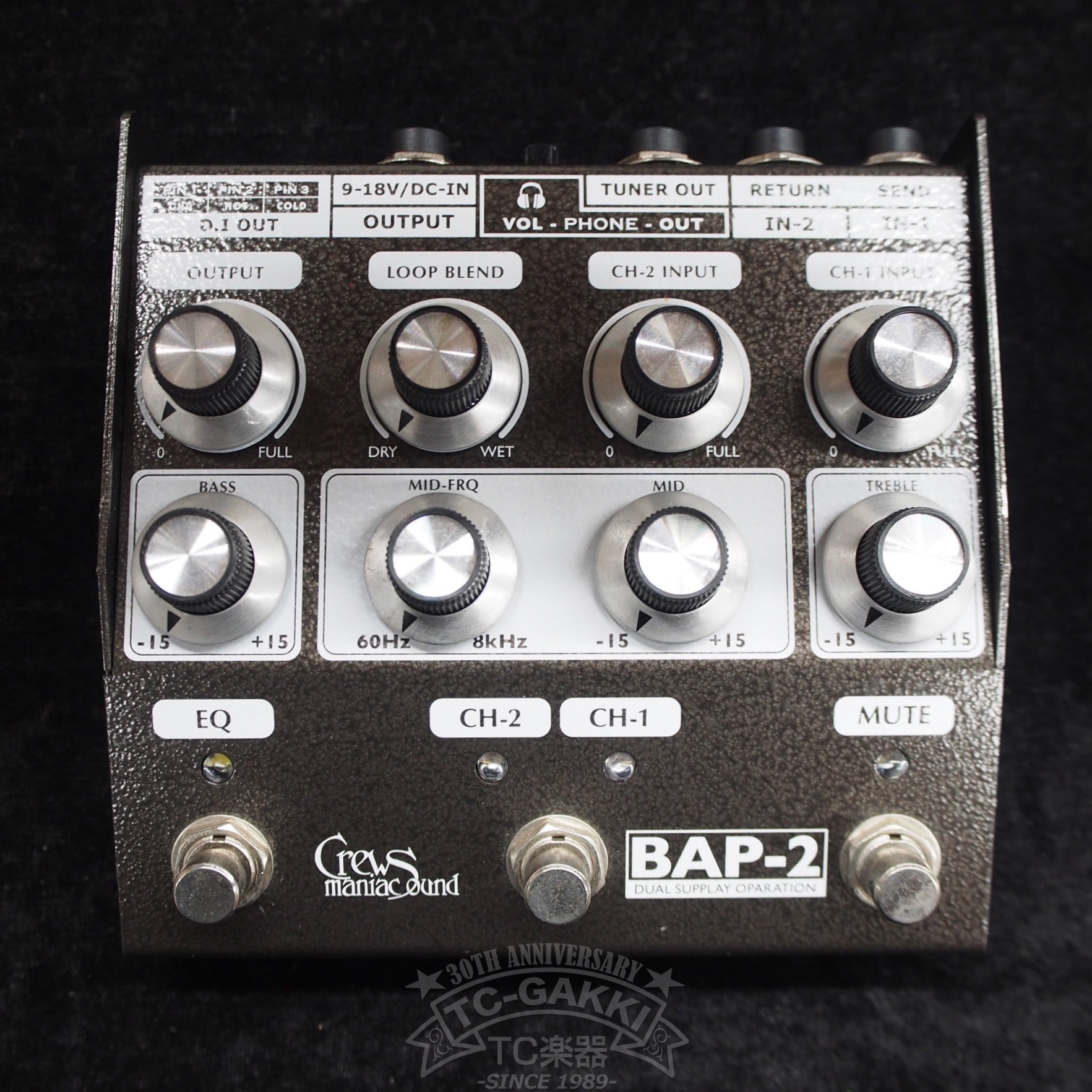 Crews Maniac Sound BAP-2 Bass Preamp - ベースエフェクター