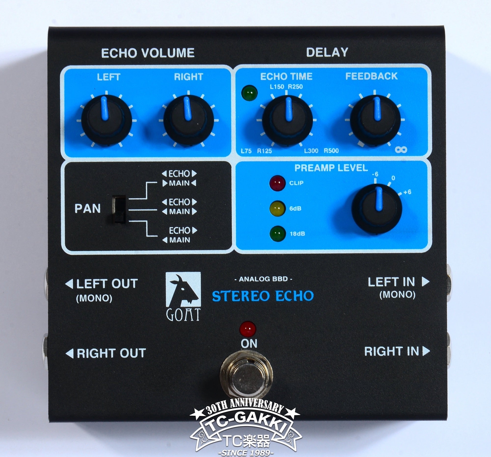 "BLUESERIES" STEREO ECHO(Pedal Only) - TC楽器 - TCGAKKI