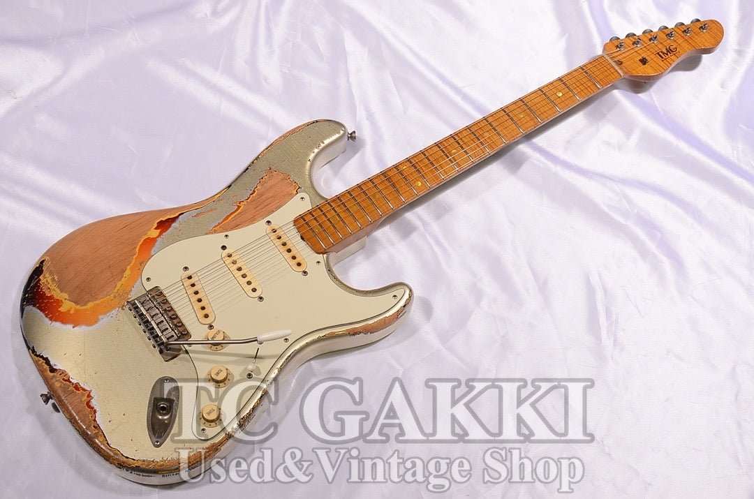 ギター TMG Guitar Co. Dover SSS Gold Dover SSS Aztec Gold