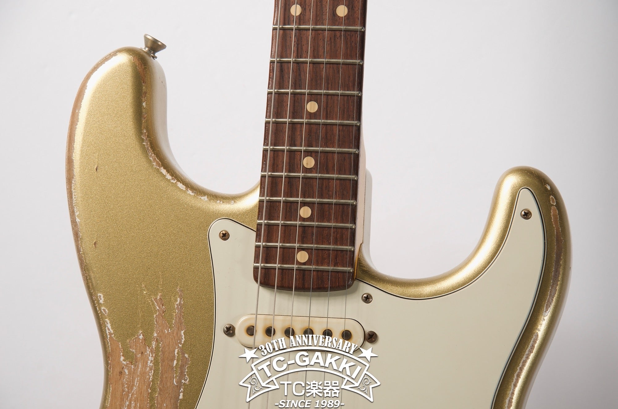 ギター TMG Guitar Co. Dover SSS Gold Dover SSS Aztec Gold