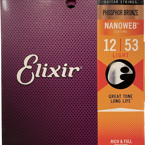 Elixir Nanoweb Phosphor Bronze Acoustic Guitar Strings - Banjo Ben's General Elixir Nanoweb Phosphor Bronze Acoustic Guitar Strings - Banjo Ben's General