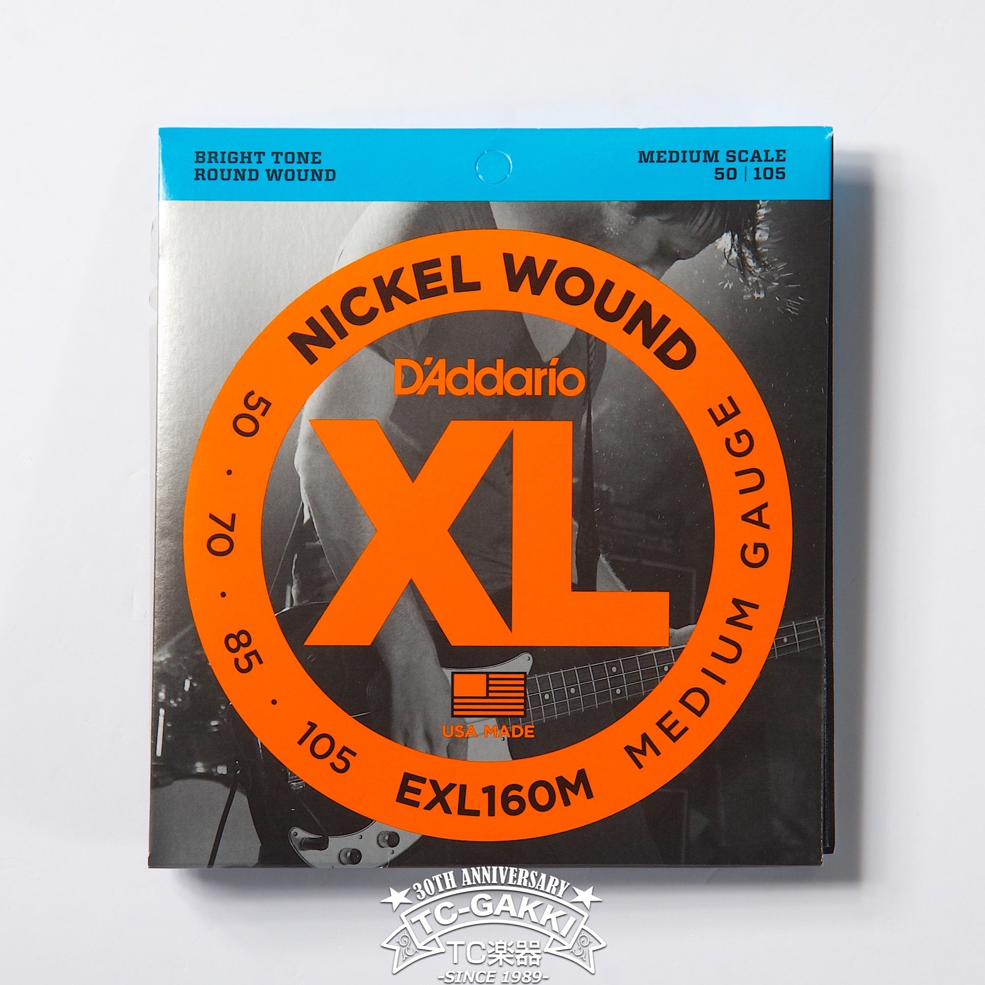 EXL160M Nickel Wound Bass Medium 50-105 Medium - TC楽器 - TCGAKKI
