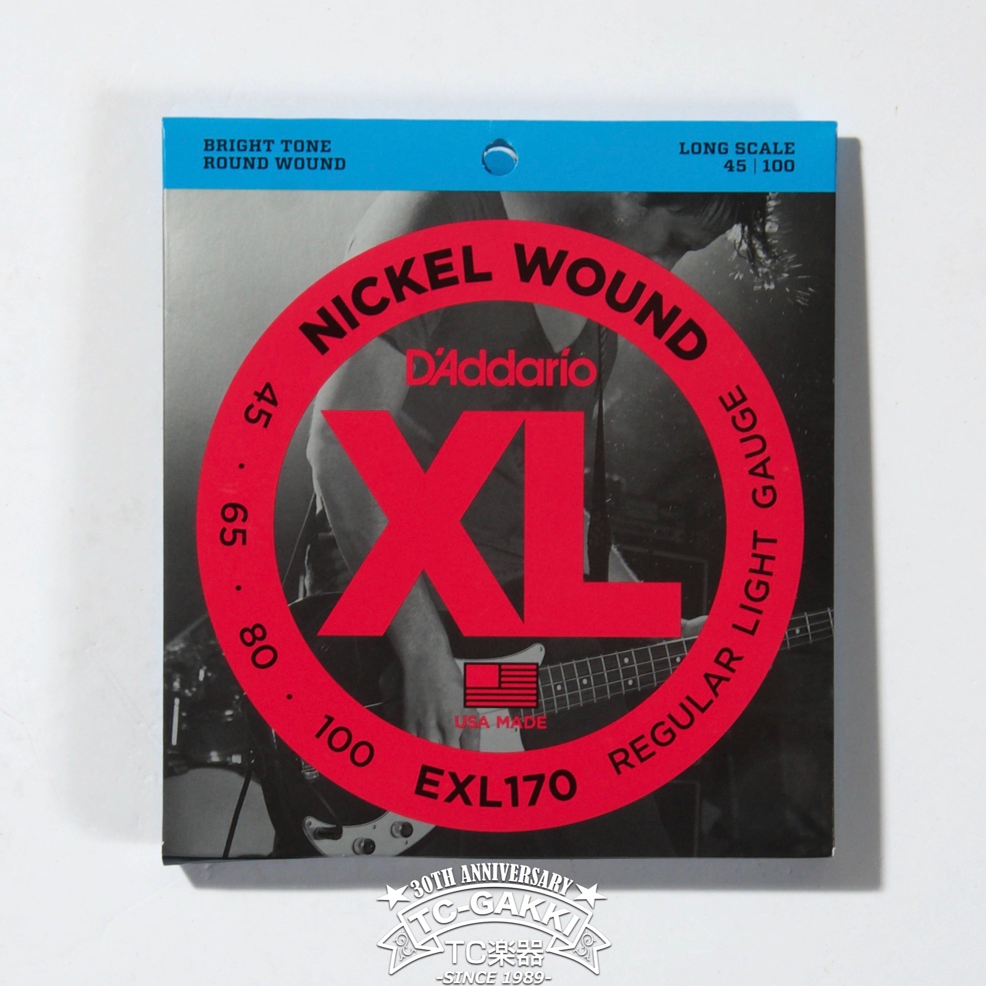 EXL170 Nickel Wound Bass Light 45-100 - TC楽器 - TCGAKKI
