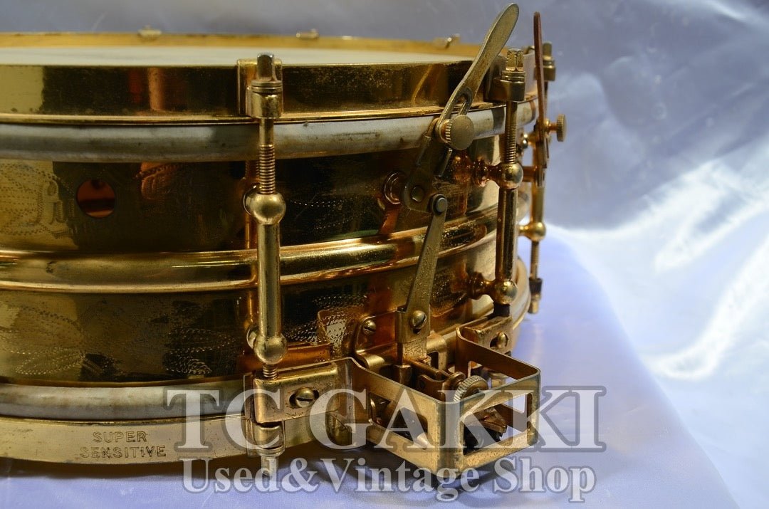 Ludwig Engraved gold-plated snare Drum