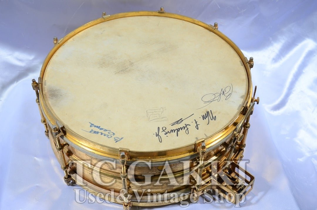Ludwig Engraved gold-plated snare Drum