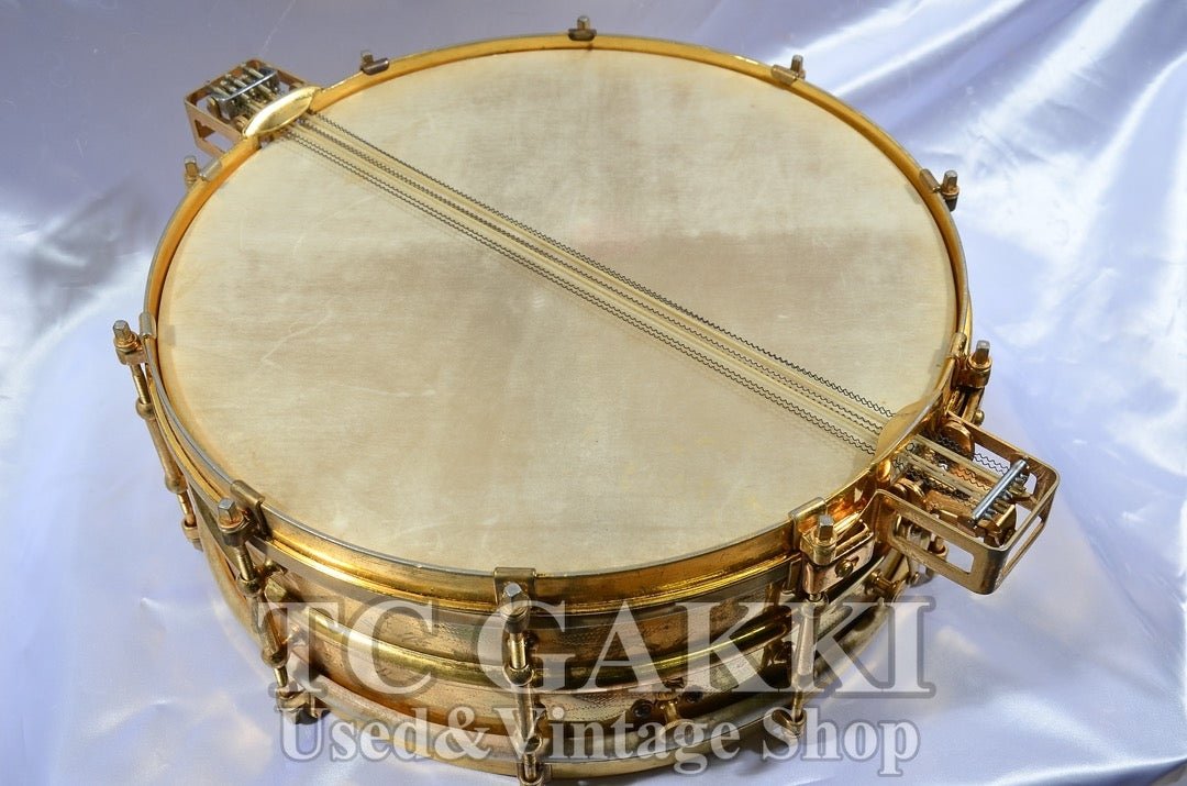 Ludwig Engraved gold-plated snare Drum