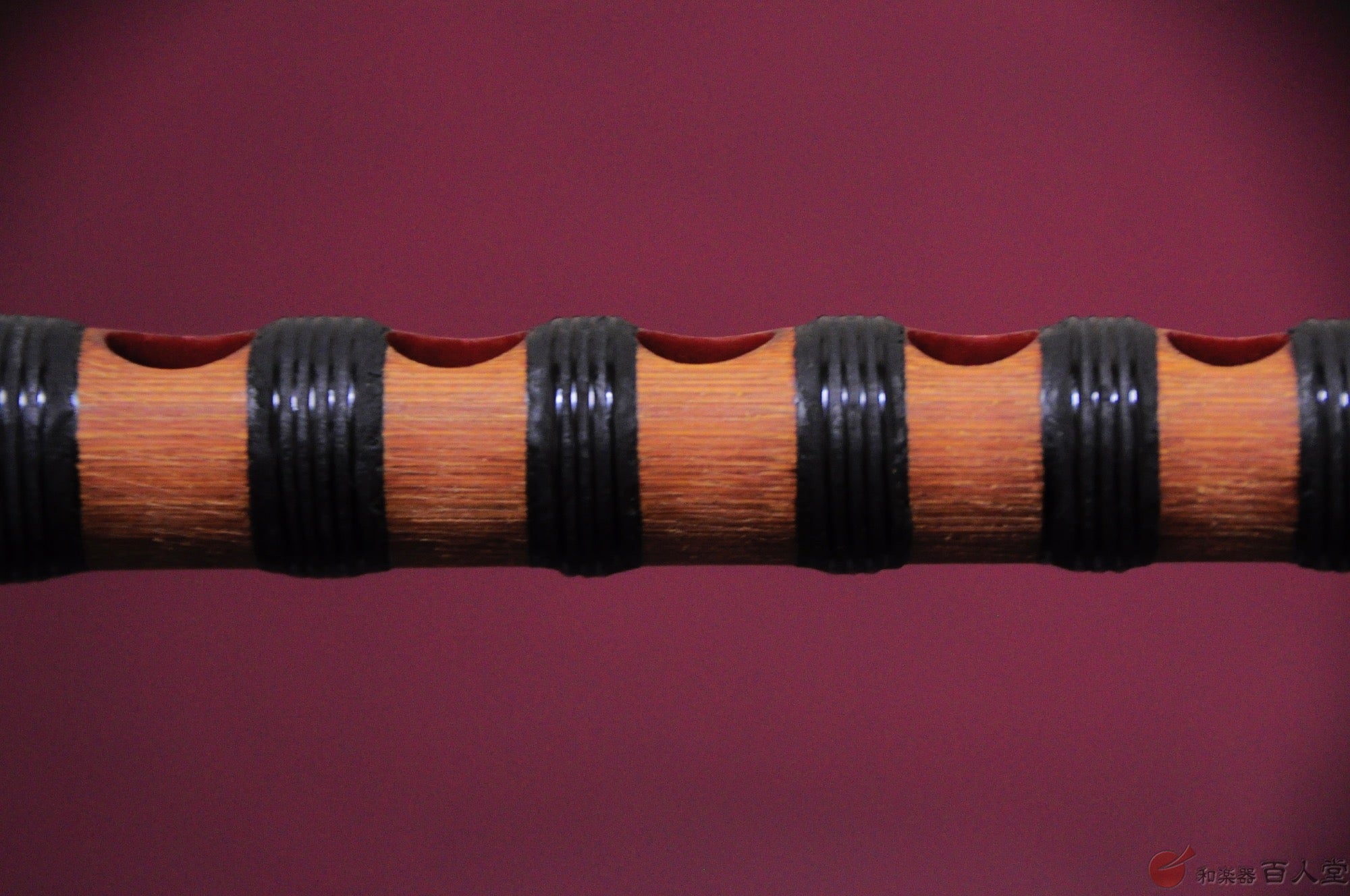寸法龍笛(本管)煤竹 - 和楽器