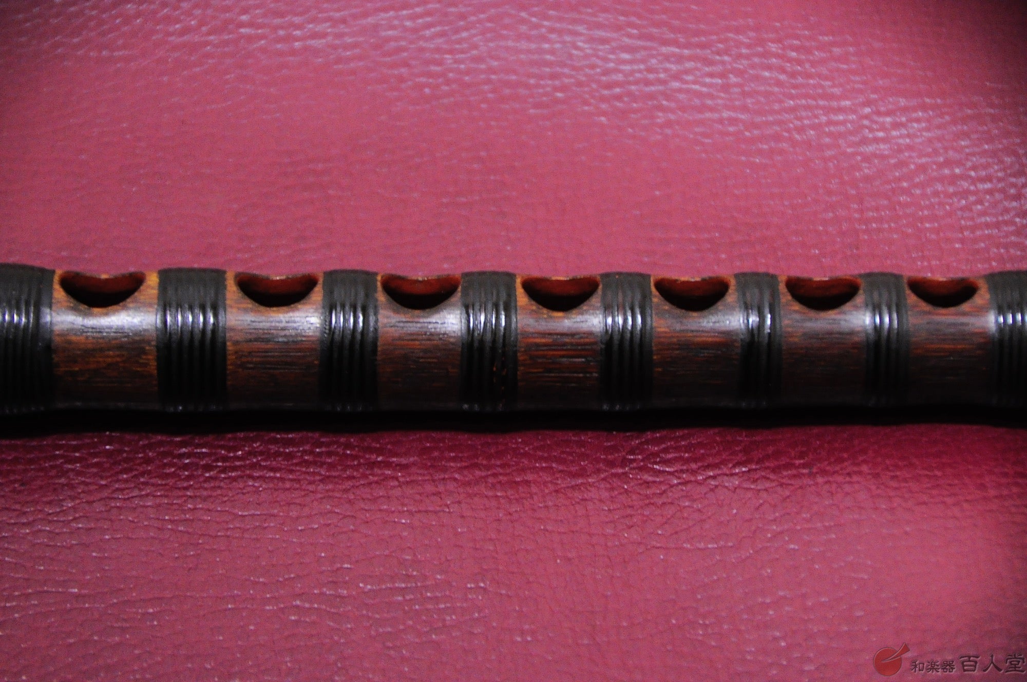 龍笛　朱色　煤竹① 25日まで値下げします。☆龍笛（朱色・籐巻・煤竹） 2025年最新】龍笛