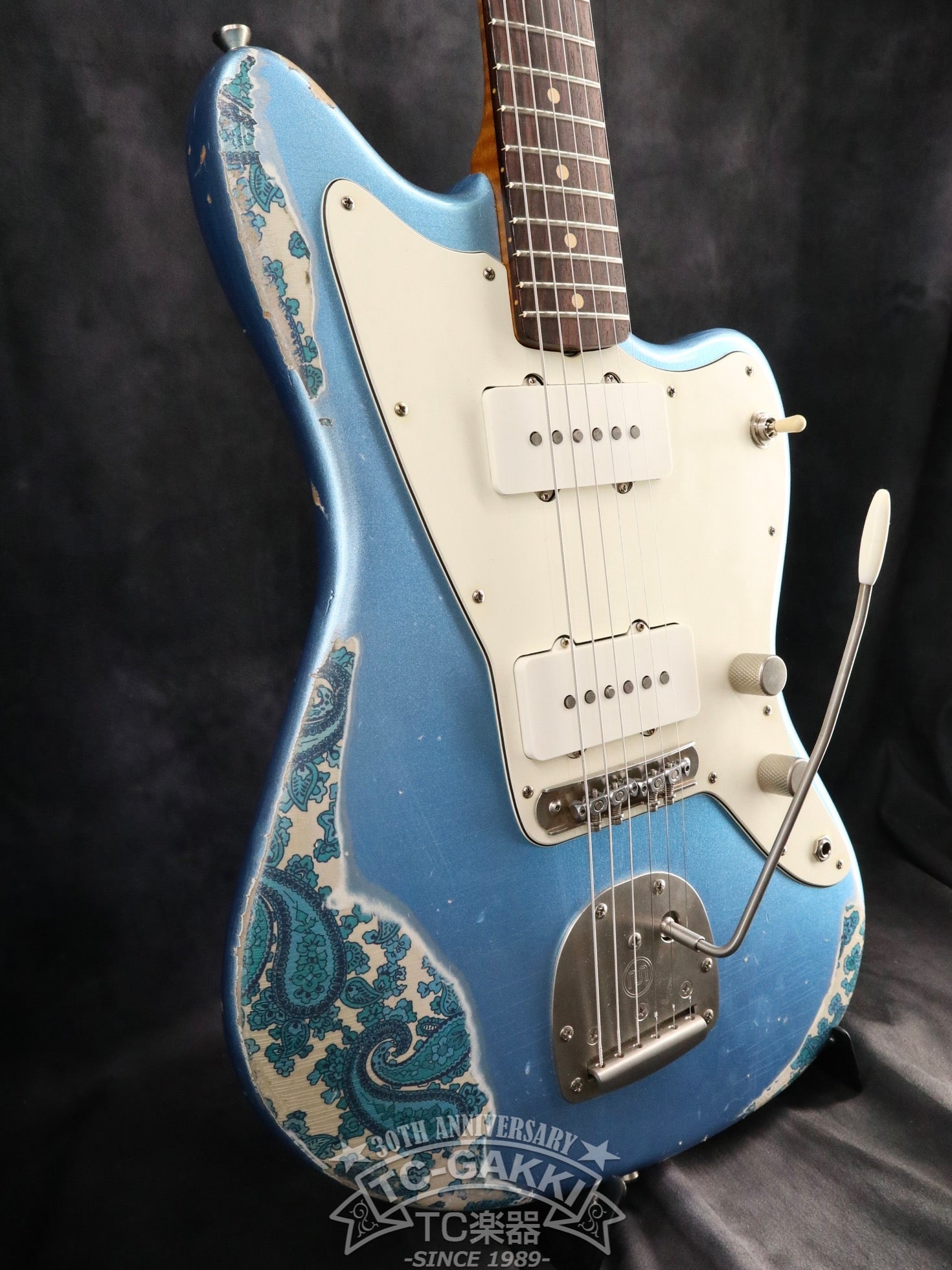 Ronnie Scott Ice Blue Metallic Over Paisley - TC楽器 - TCGAKKI